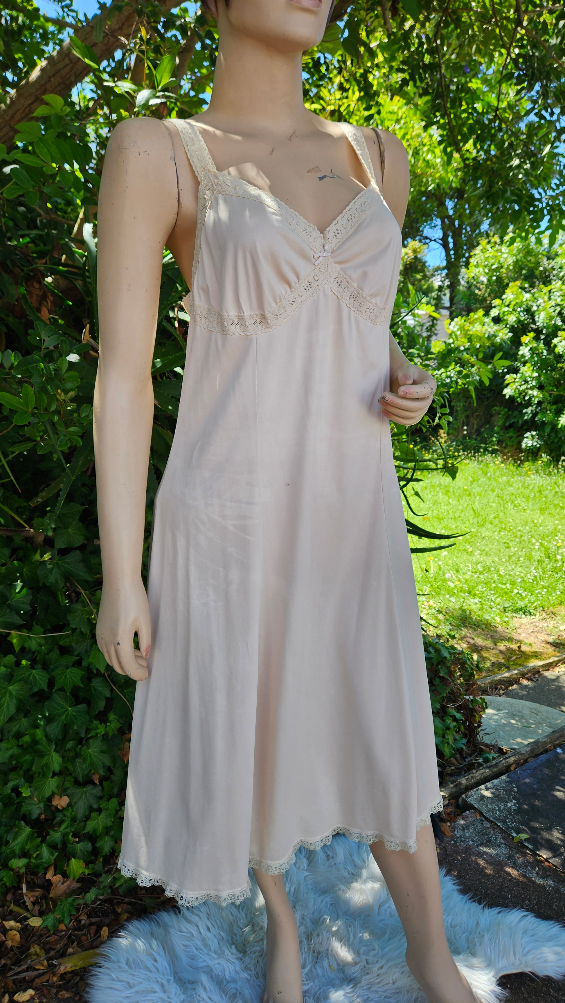 Vintage Slip wear slip Dress Night Gown nighty paothriftnz