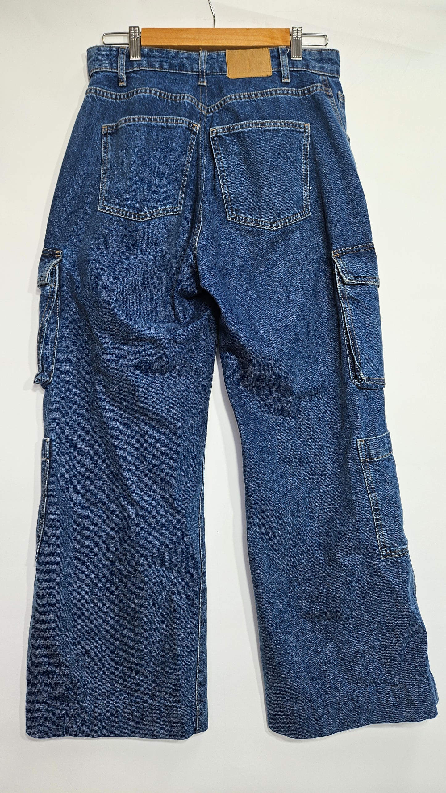 Cargo Pants Denim/ Jeans - Cargo Wide Leg Jean