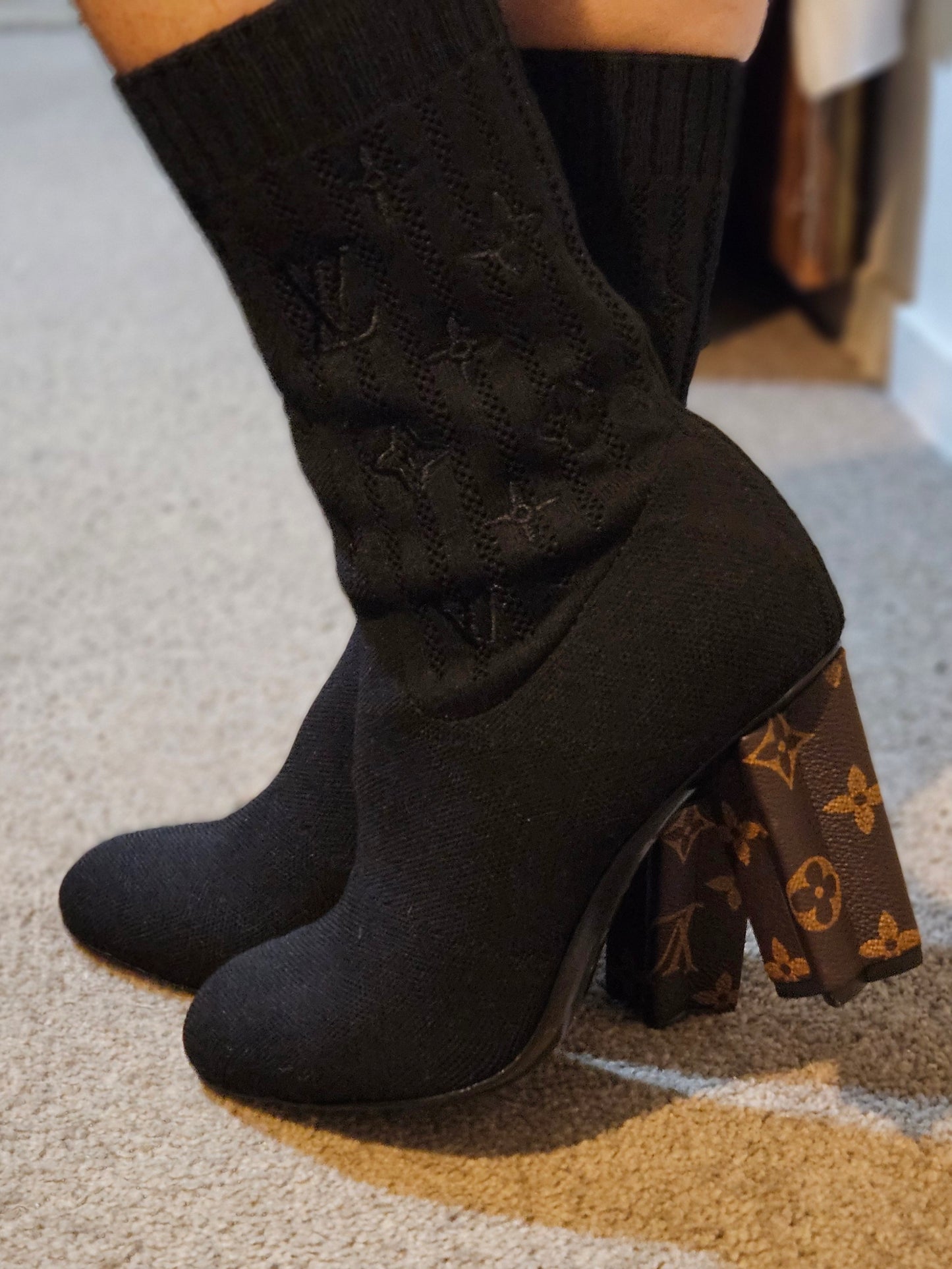 Louis Vuitton inspired Boots Silhouette Ankle Boots Stunning Louis V. Ankle Boots Size 38.