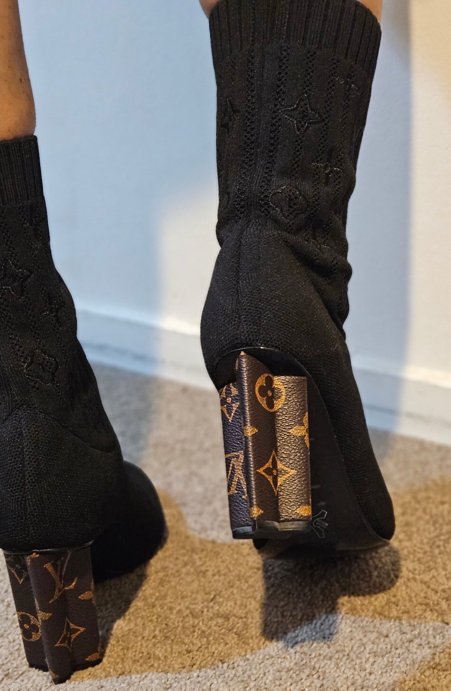 Louis Vuitton inspired Boots Silhouette Ankle Boots Stunning Louis V. Ankle Boots Size 38.