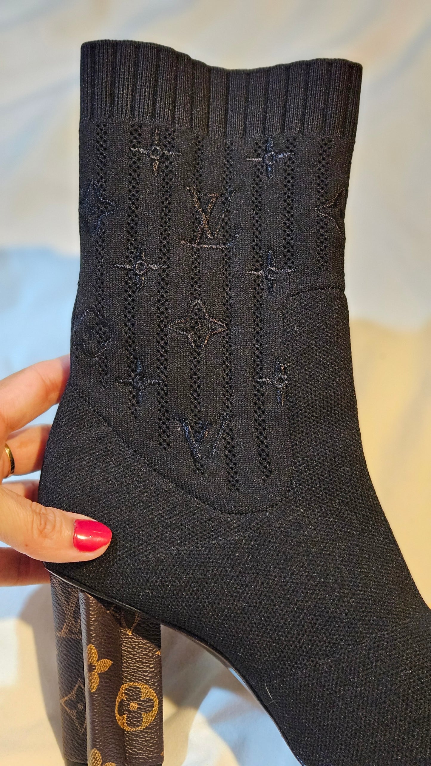 Louis Vuitton inspired Boots Silhouette Ankle Boots Stunning Louis V. Ankle Boots Size 38.