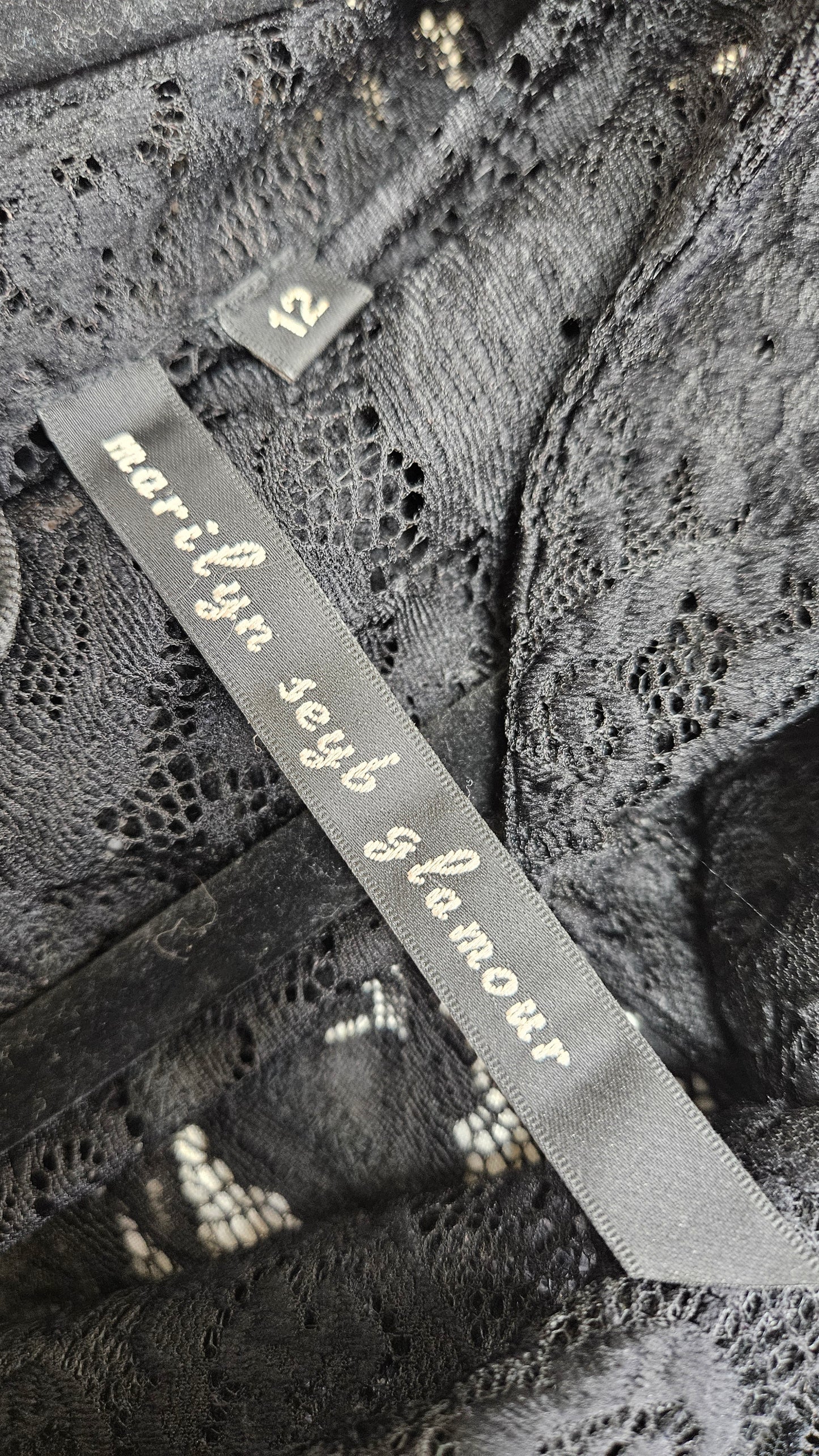 Gothic top Lady Lace black Cardigan Jacket Coat See Through Top