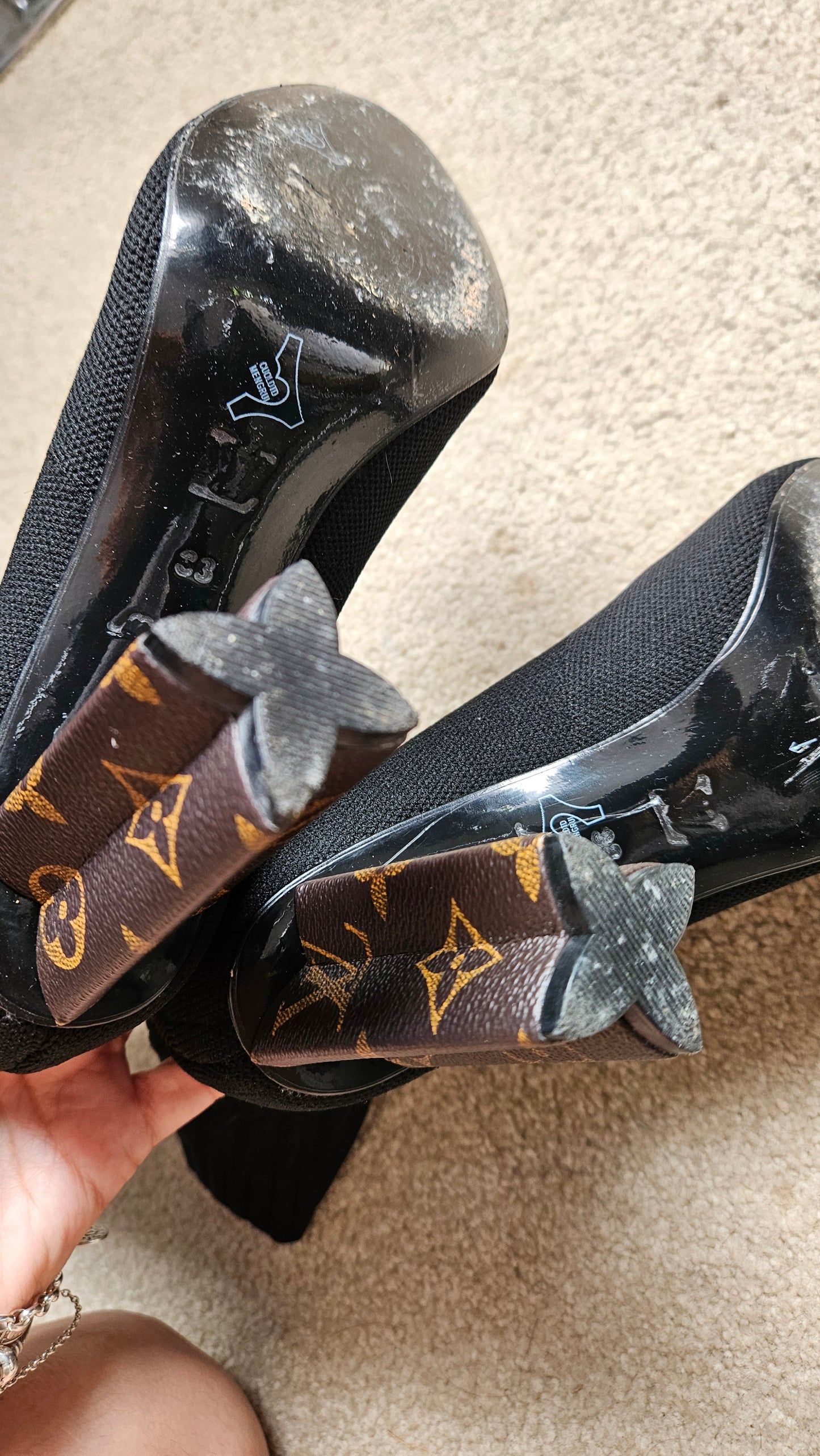 Louis Vuitton inspired Boots Silhouette Ankle Boots Stunning Louis V. Ankle Boots Size 38.