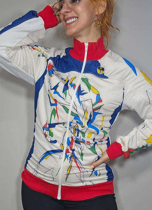 Vintage Jacket 80's & 90's cycling sports jacket size 3 (small- medium)