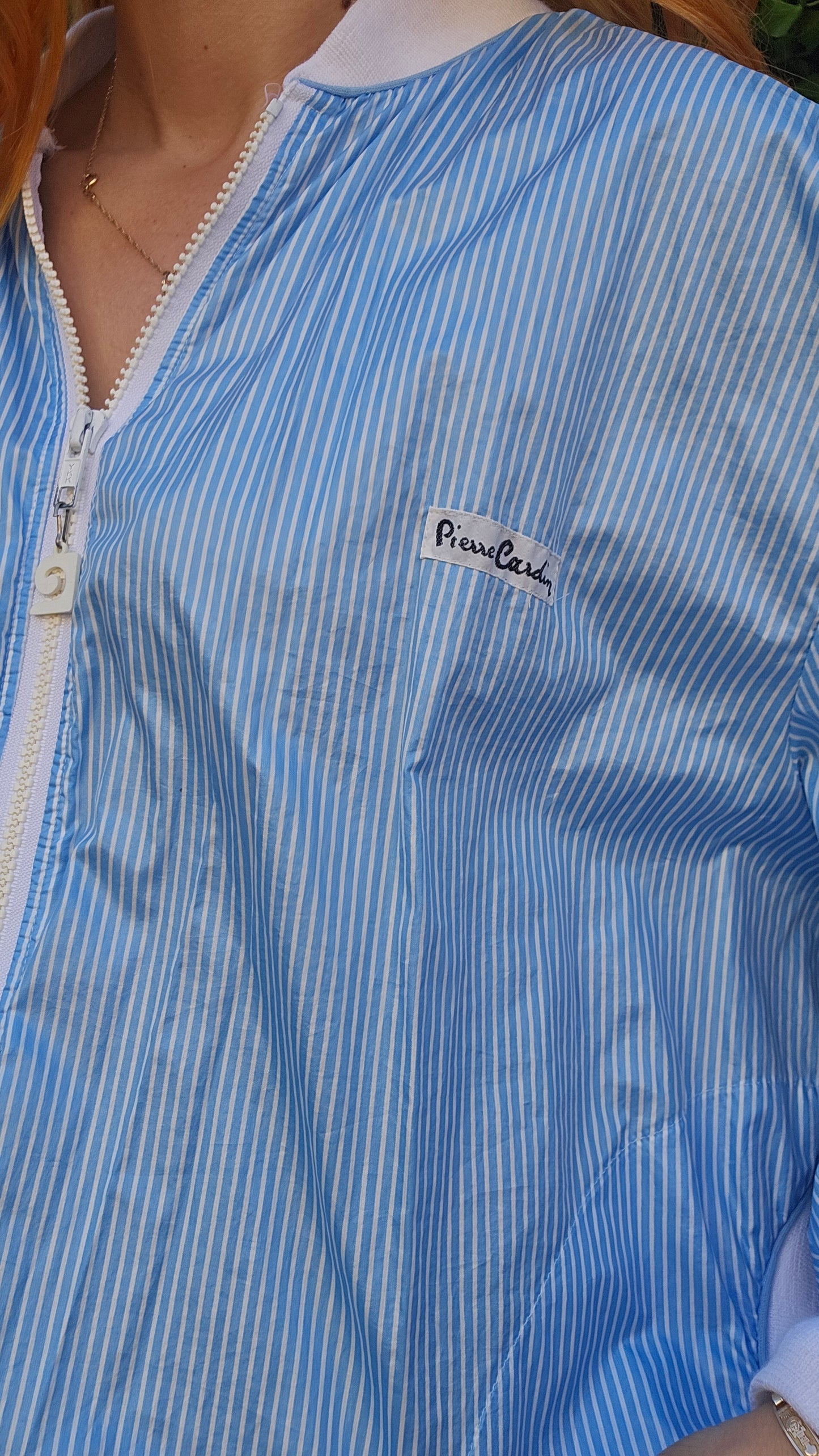 80s Pierre Cardin Striped Windbreaker Jacket Retro Track England