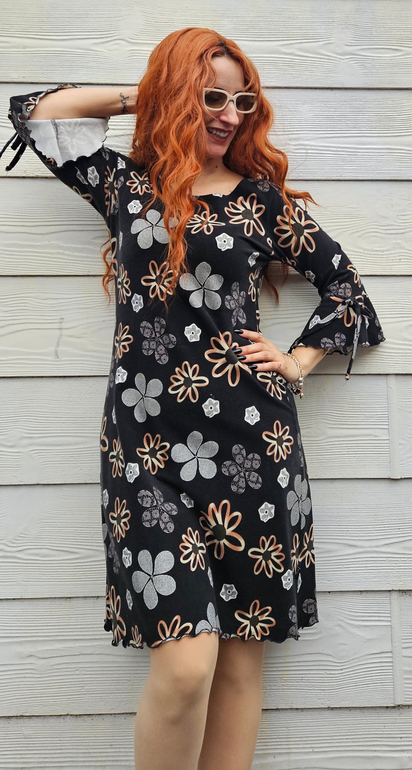 Lovely Midi Dress- Preloved Dress Size 12. Made in New Zealand
