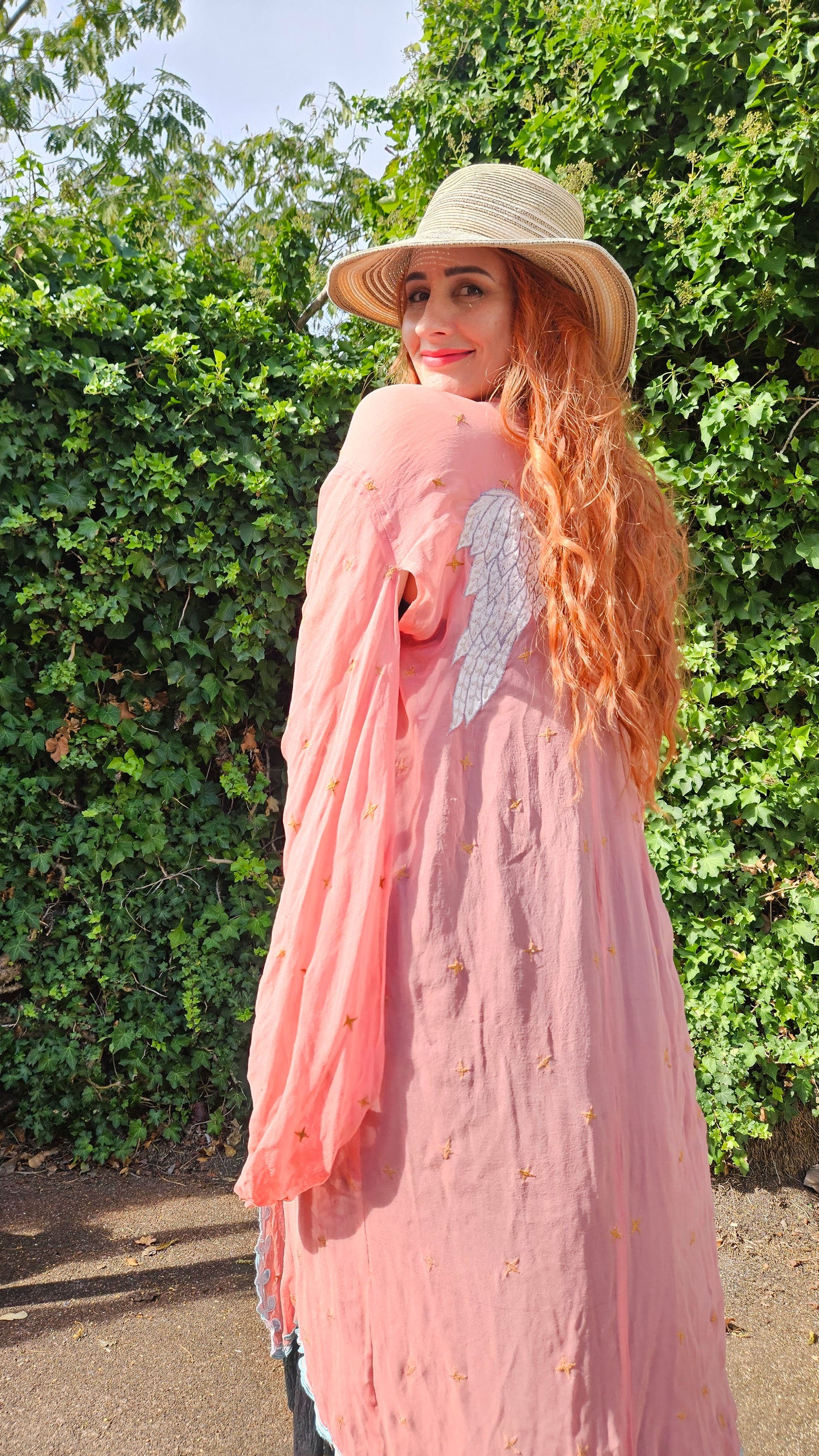 CORAL Kimono Bohemian cover-up Kimono long Light Coat