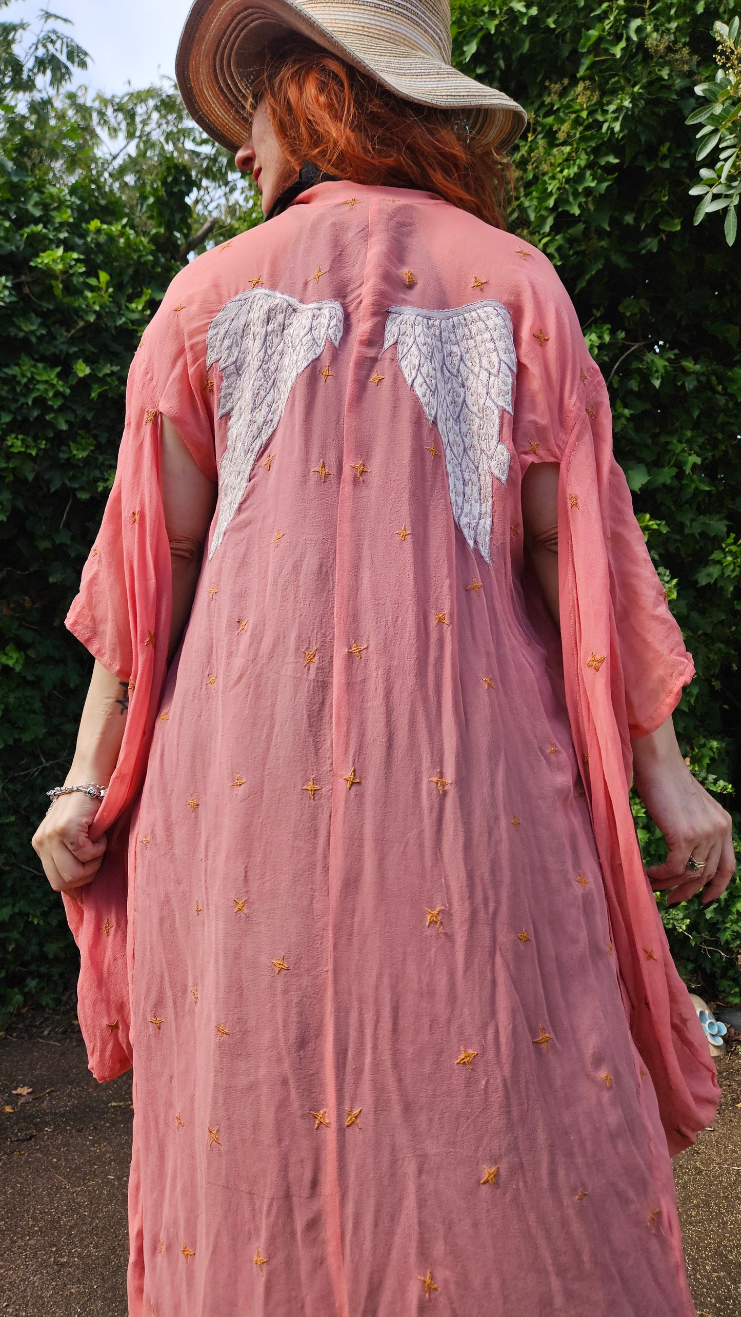 CORAL Kimono Bohemian cover-up Kimono long Light Coat