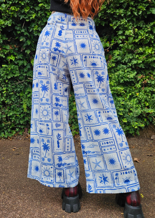 Unique Wide Legs Pants - Preloved Palazzo Pants