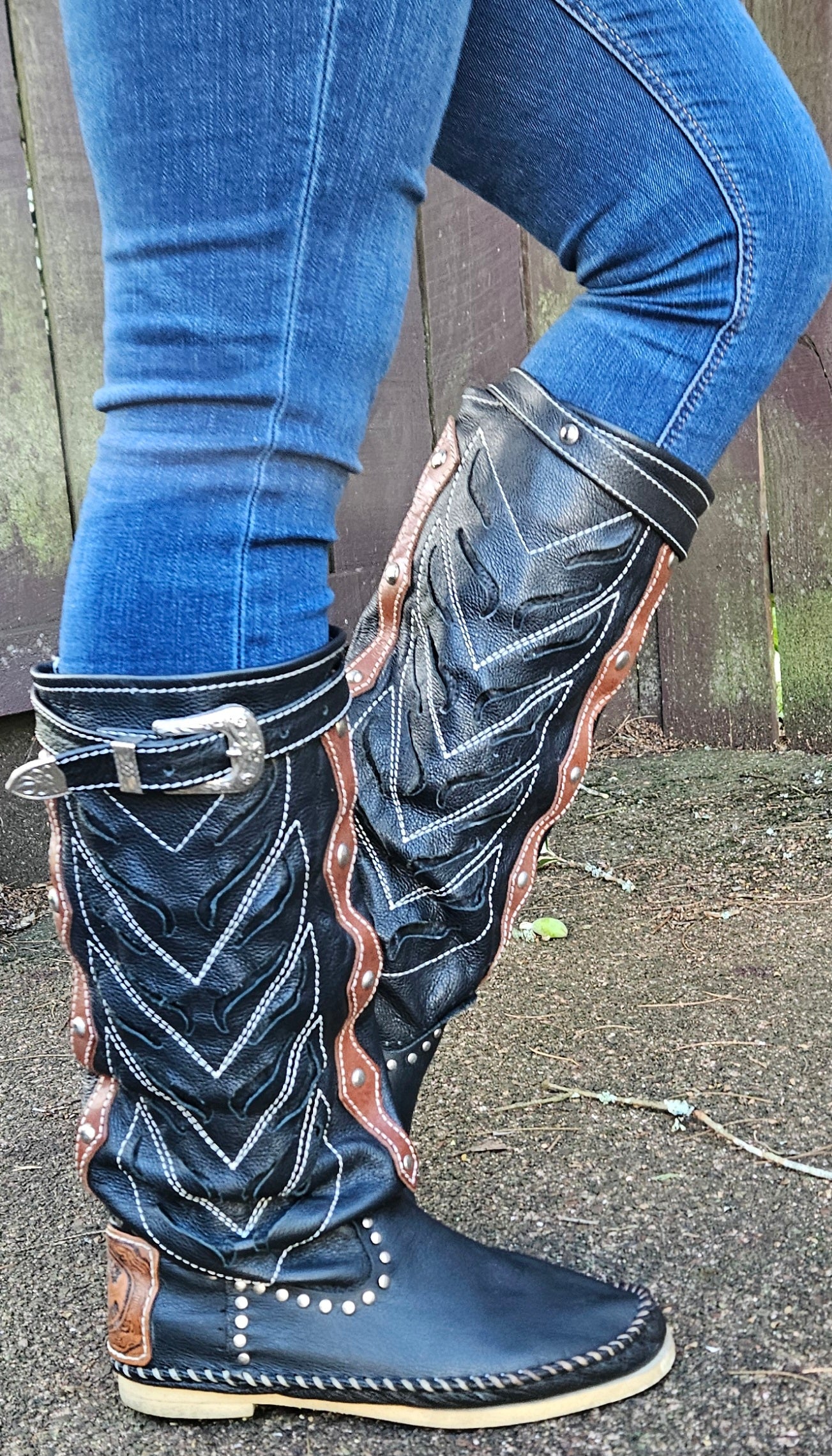 Hector Riccione Suede Brown Leather Boots - Preloved Boots
