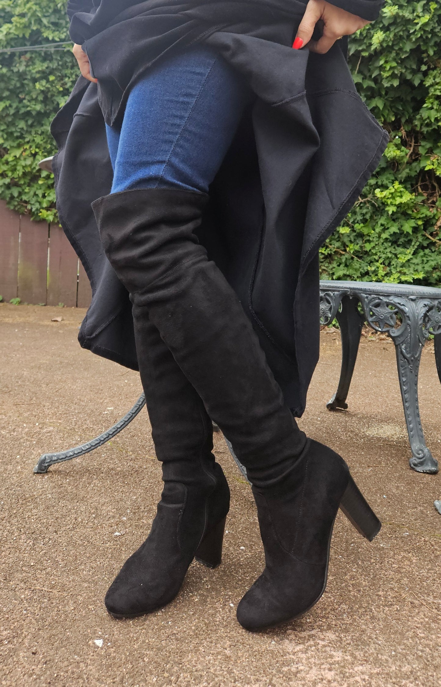Sexy Long boots size 7 Black boots Preloved Boots