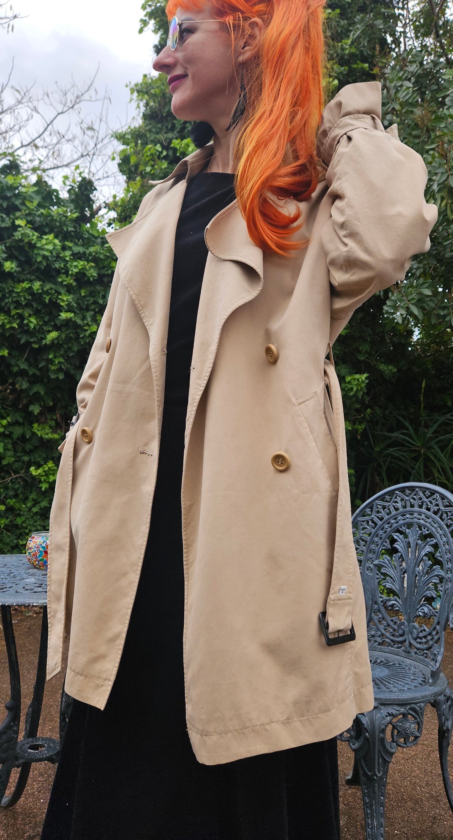Preloved Trench Coat - Beige vintage Trench