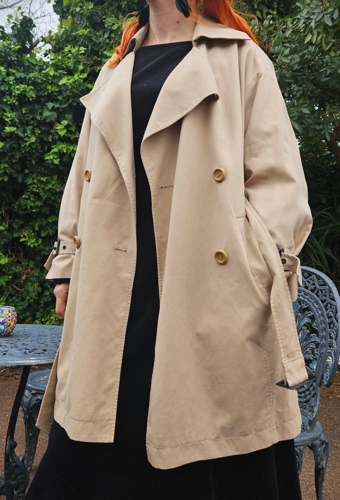 Preloved Trench Coat - Beige vintage Trench
