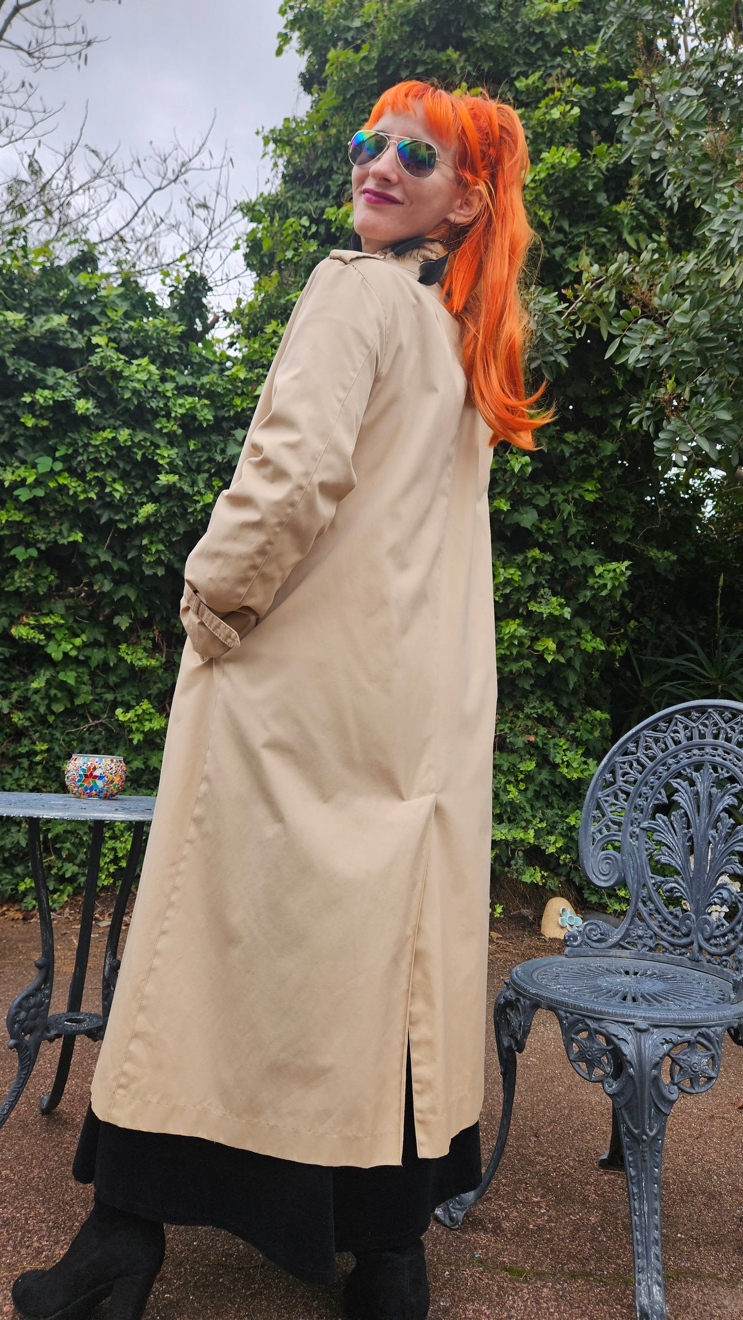 Long Camel Trench Coat for sale - Preloved Trench
