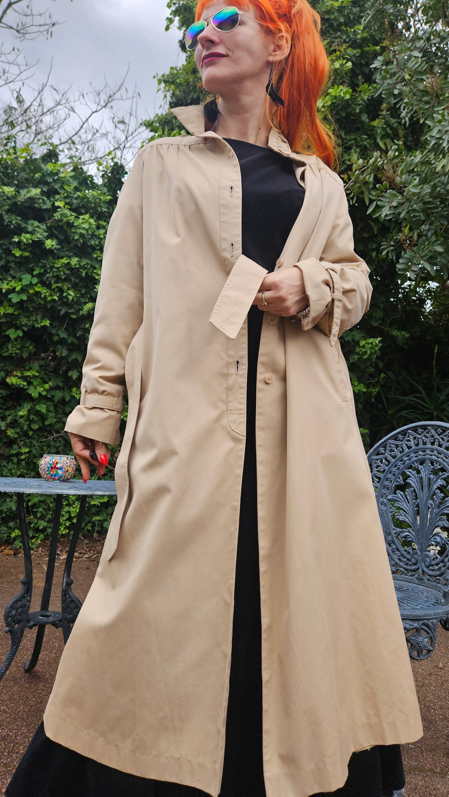 Long Camel Trench Coat for sale - Preloved Trench