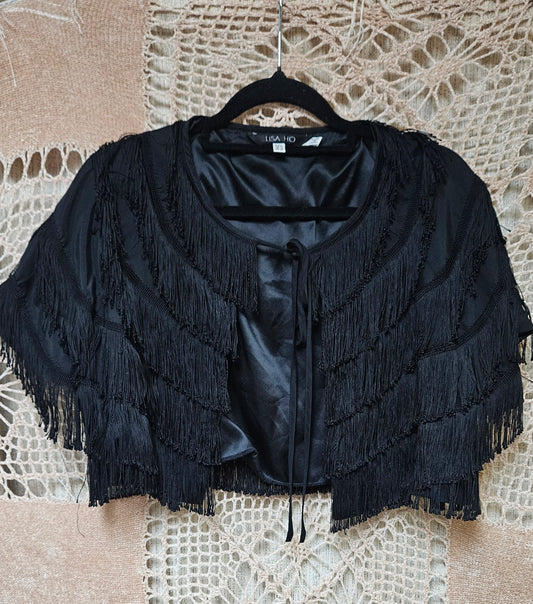 Bolero Fringe Cropped Jacket by Lisa Ho