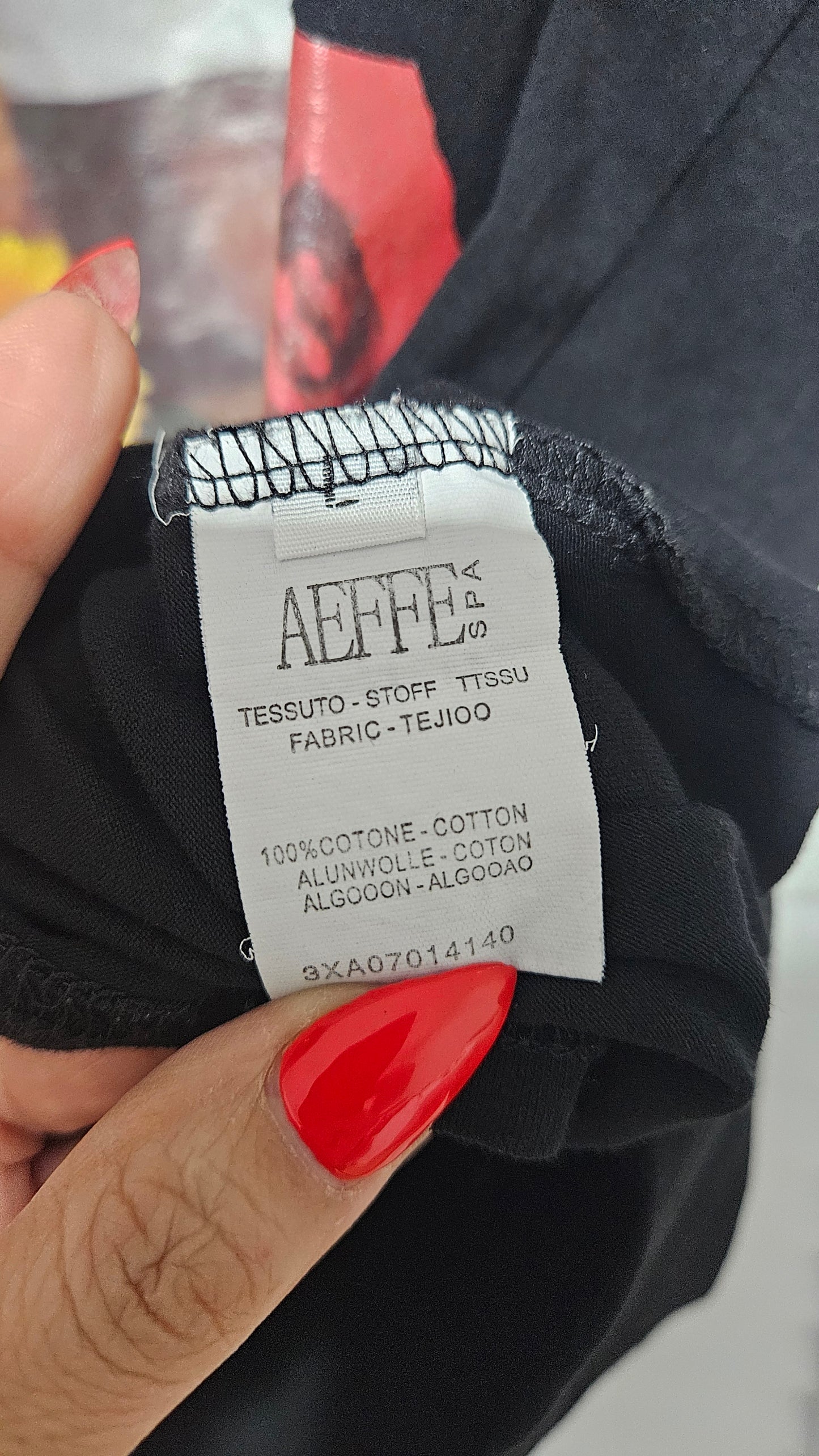 Moschino Couture top Milano Tee black Tee Size L