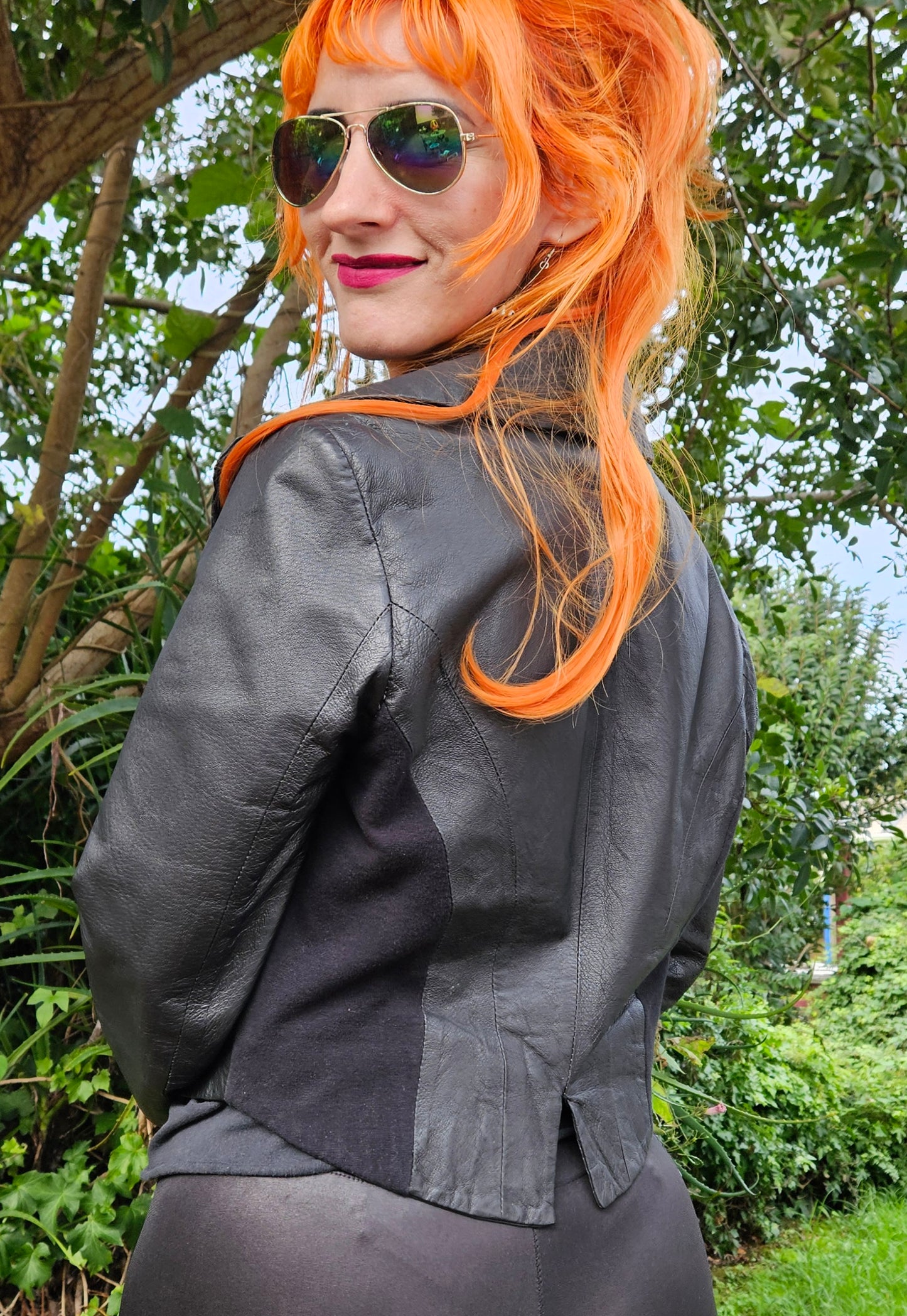 Vintage Just jeans black Leather jacket - Jacket