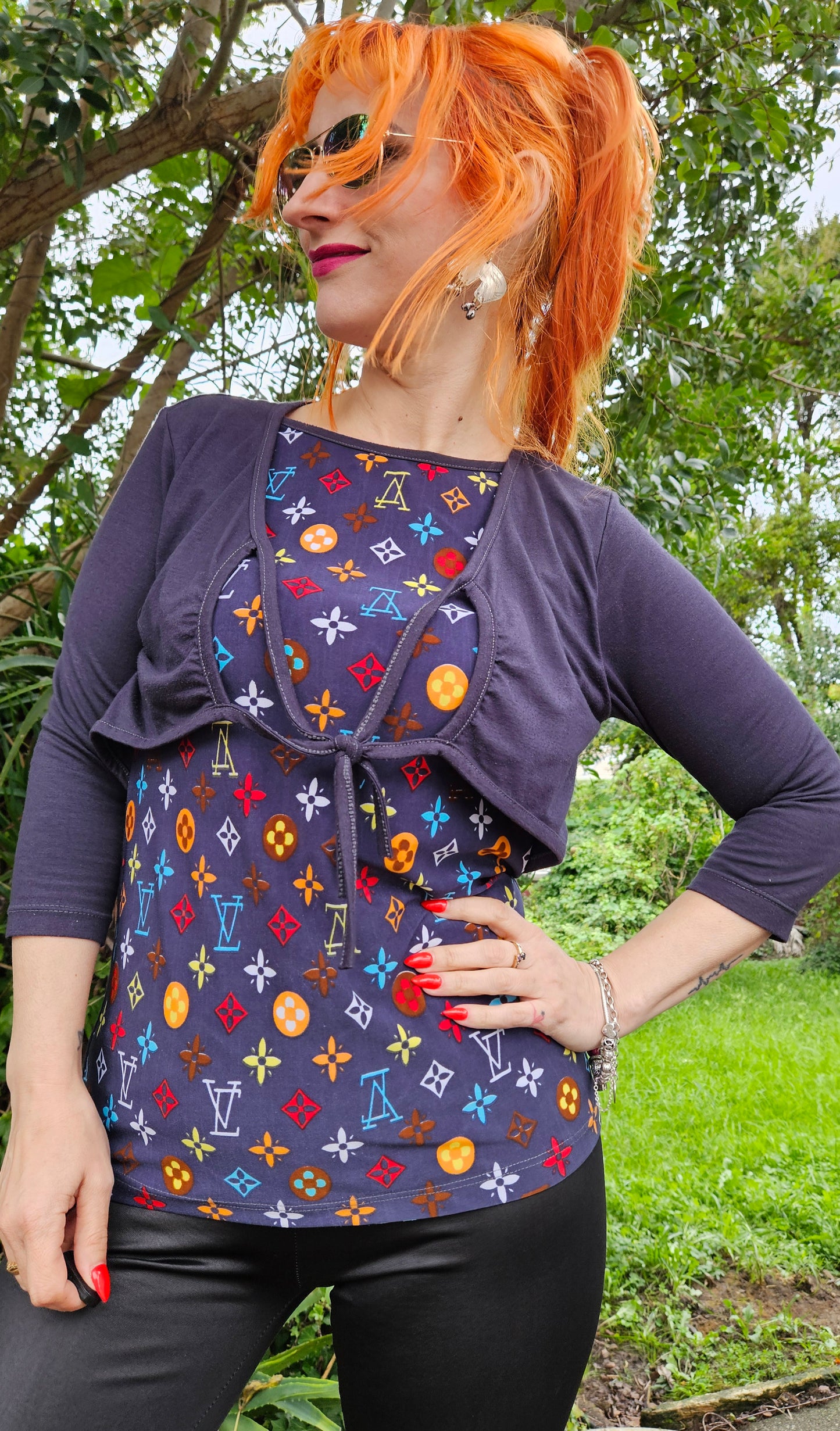 Preloved Top LV inspired look - LV top