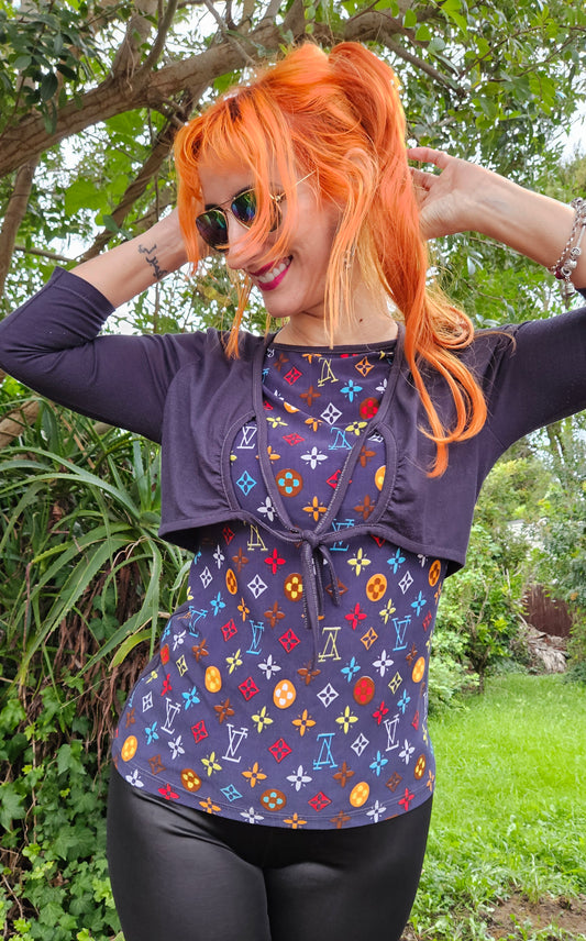 Preloved Top LV inspired look - LV top