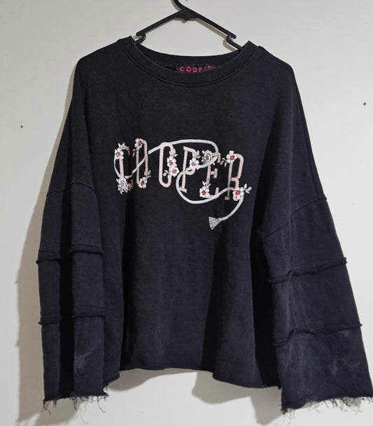 Black crewneck Pullover by Trelise Cooper Top