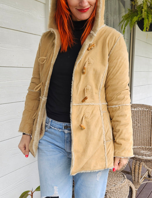 Fur Coat - Preloved Faux Fur Retro Style - just jeans  Fur Coat