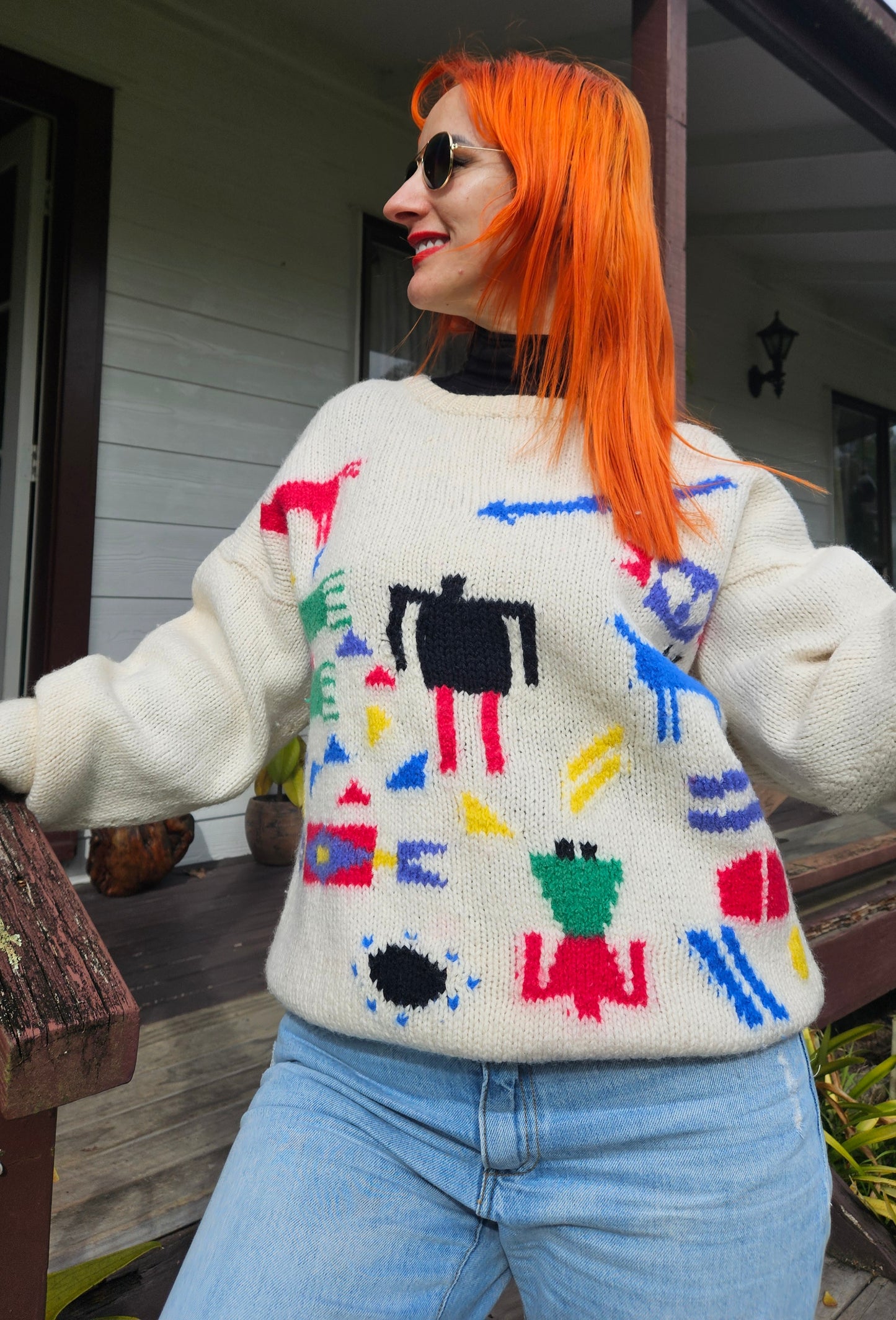 Vintage 100%wool sweater - Top