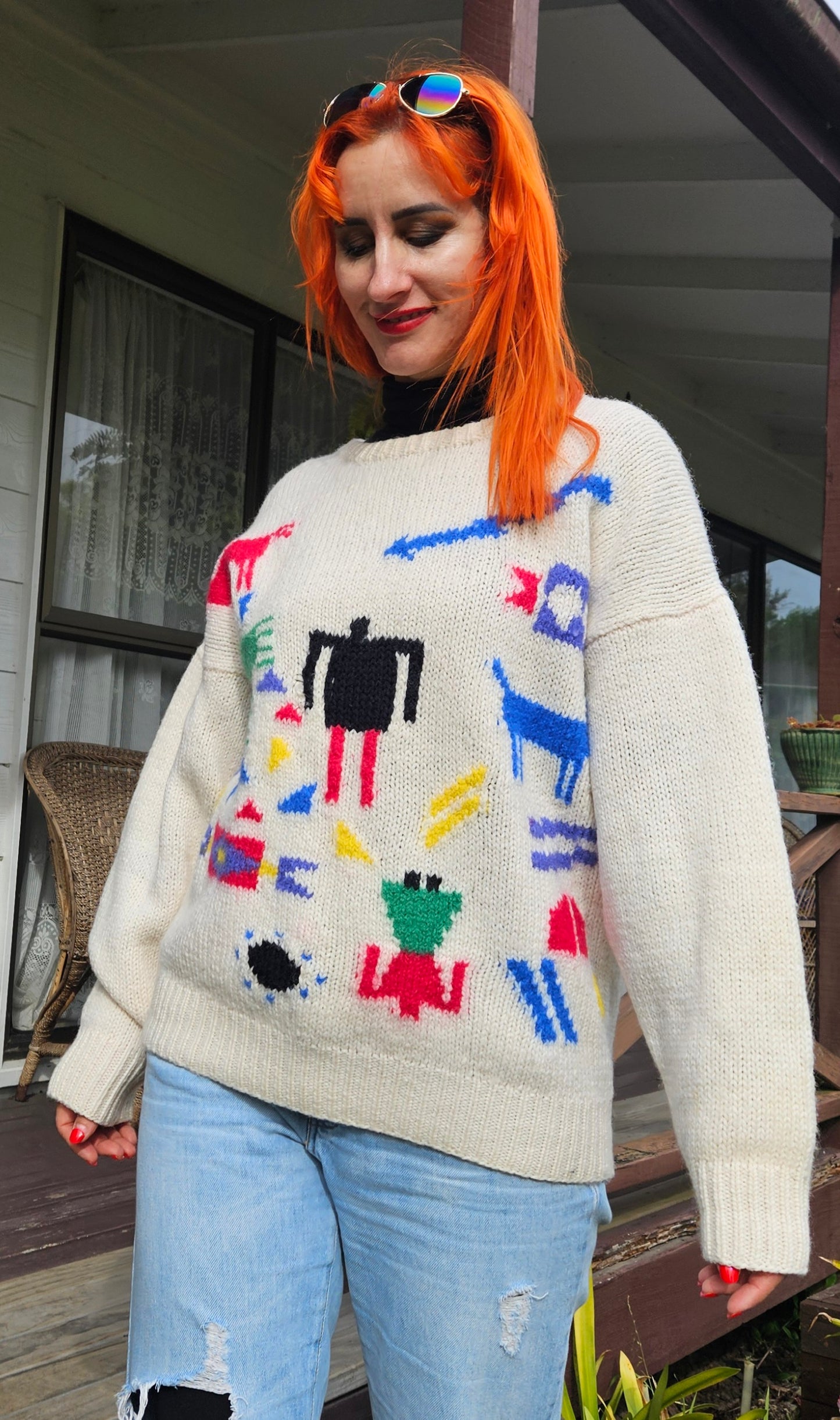Vintage 100%wool sweater - Top