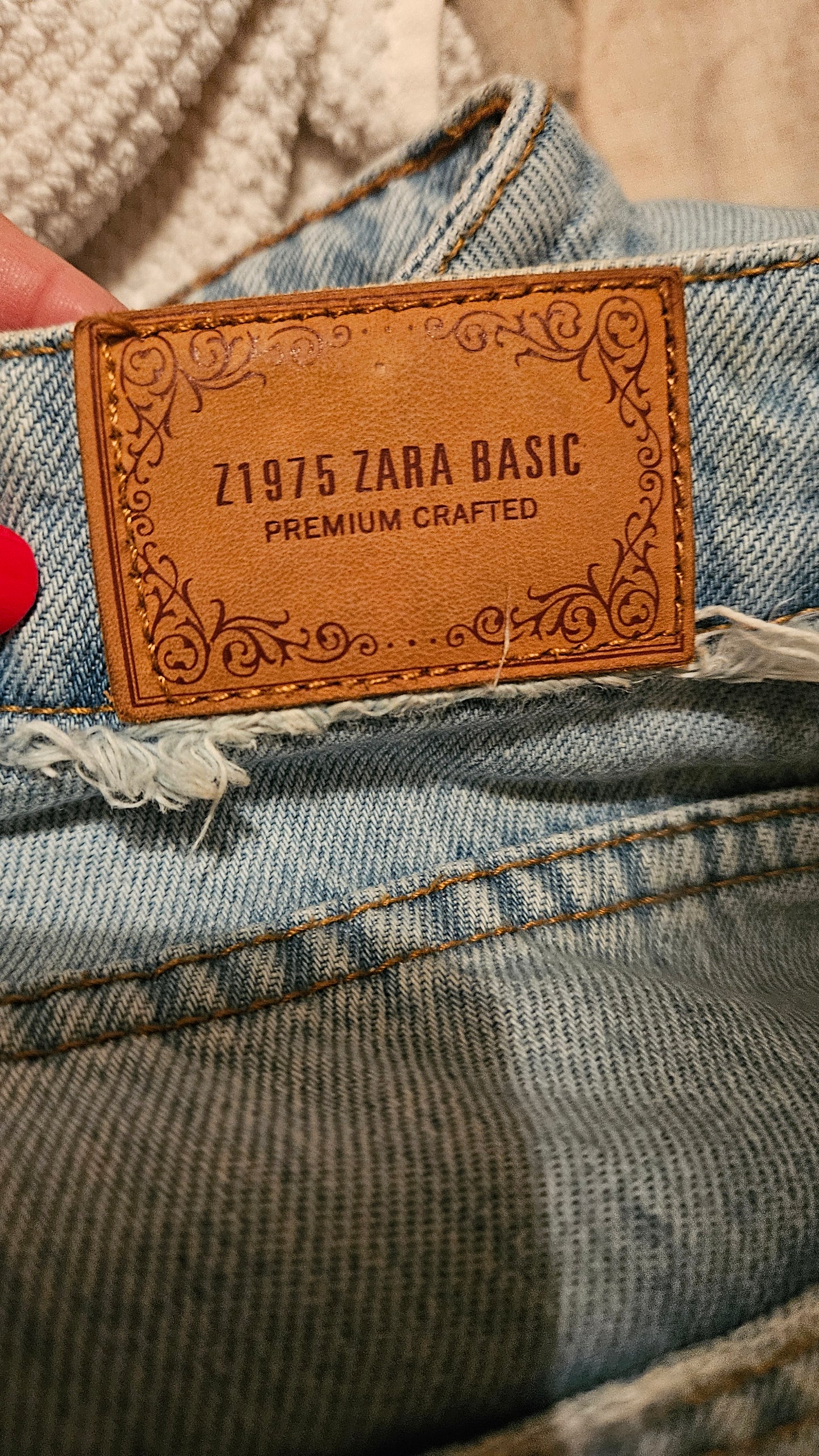 Flared ripped Pants - ZARA Destroyed Frayed Asymmetrical Trousers size 38 (10-12 imo)