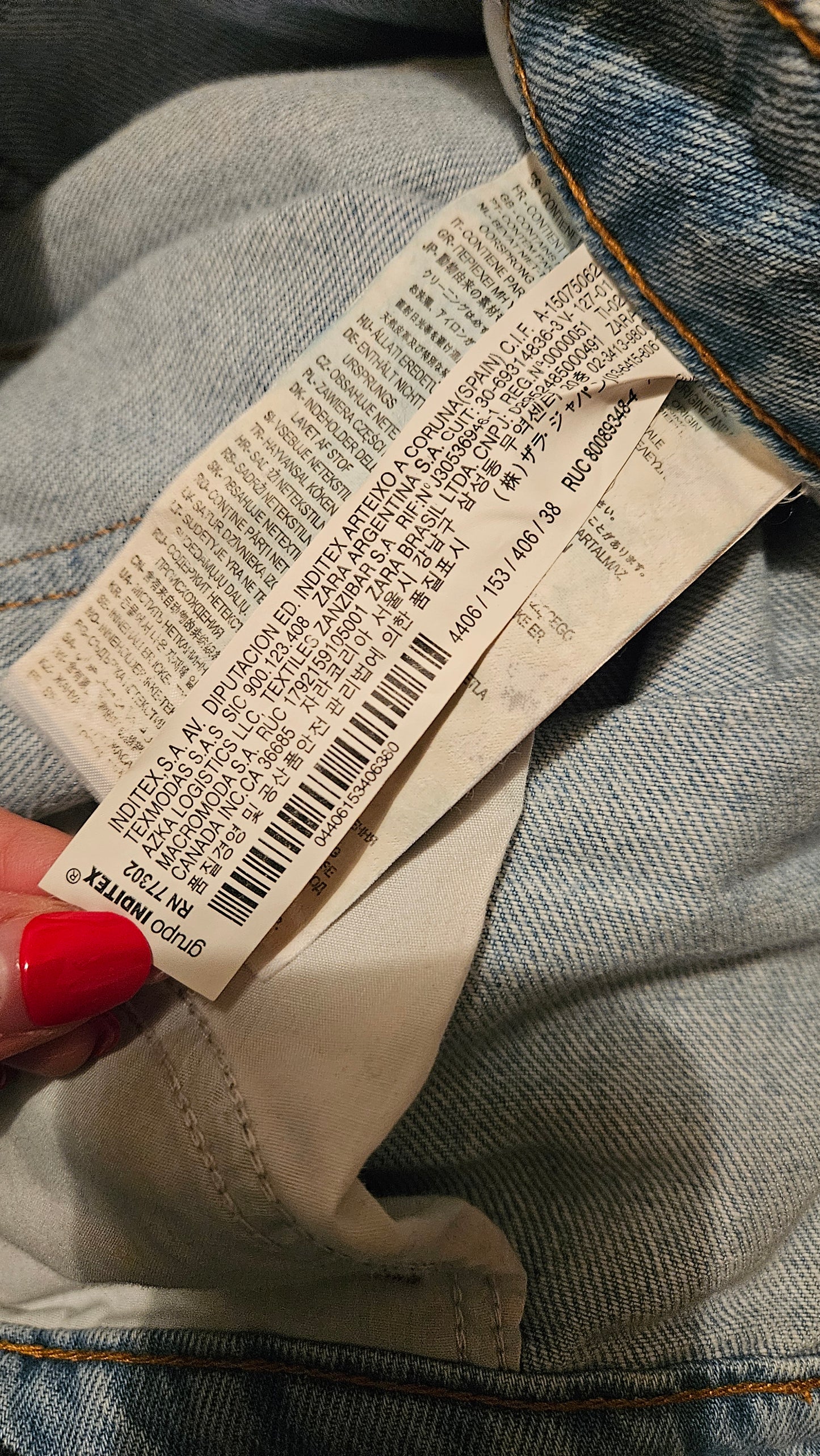 Flared ripped Pants - ZARA Destroyed Frayed Asymmetrical Trousers size 38 (10-12 imo)