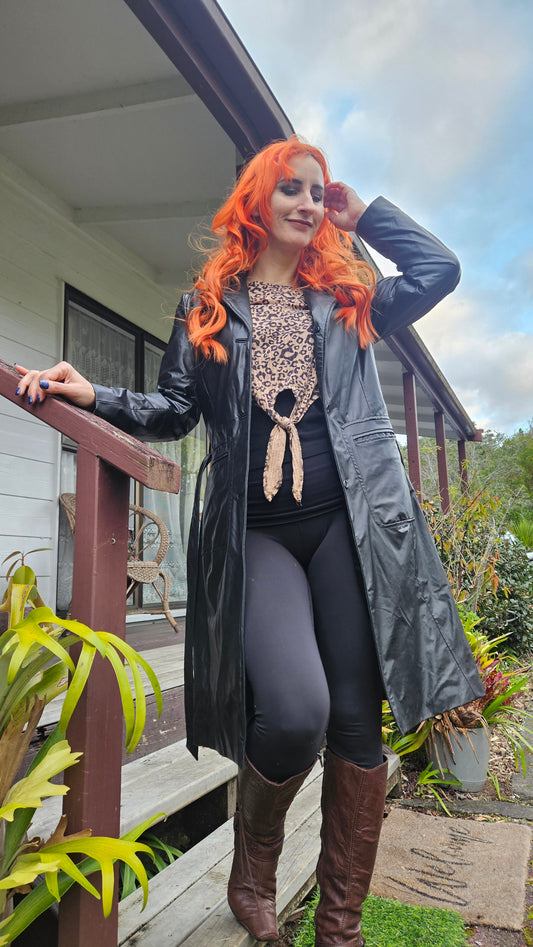 Vintage black Jacket Preloved Trench