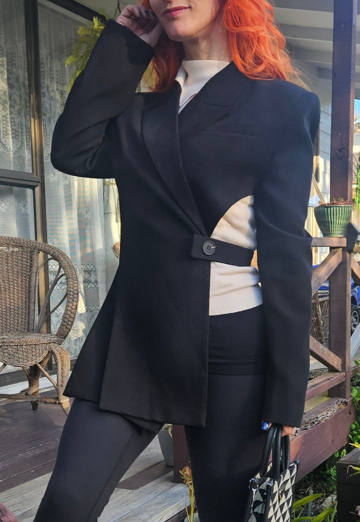 Stunning backless Blazer