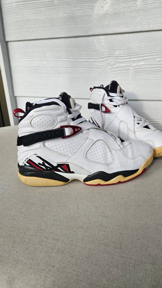 Nike Air Jordan 8 Retro Bugs Bunny Size US 9-42.5 EU. 2013 White Red Black Nike Sneakers Preloved Shoes