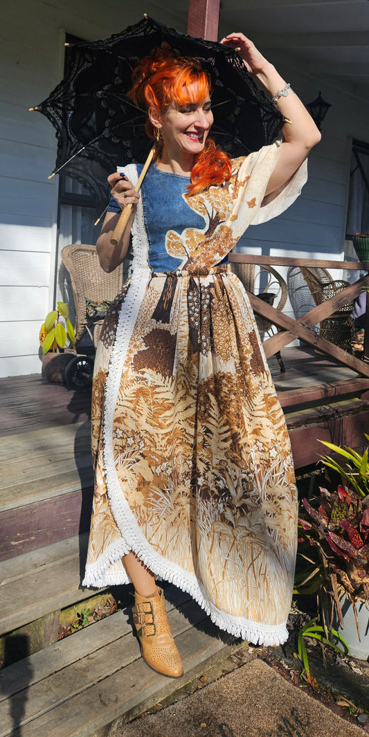 Lovely Hand made asymmetrical Dress