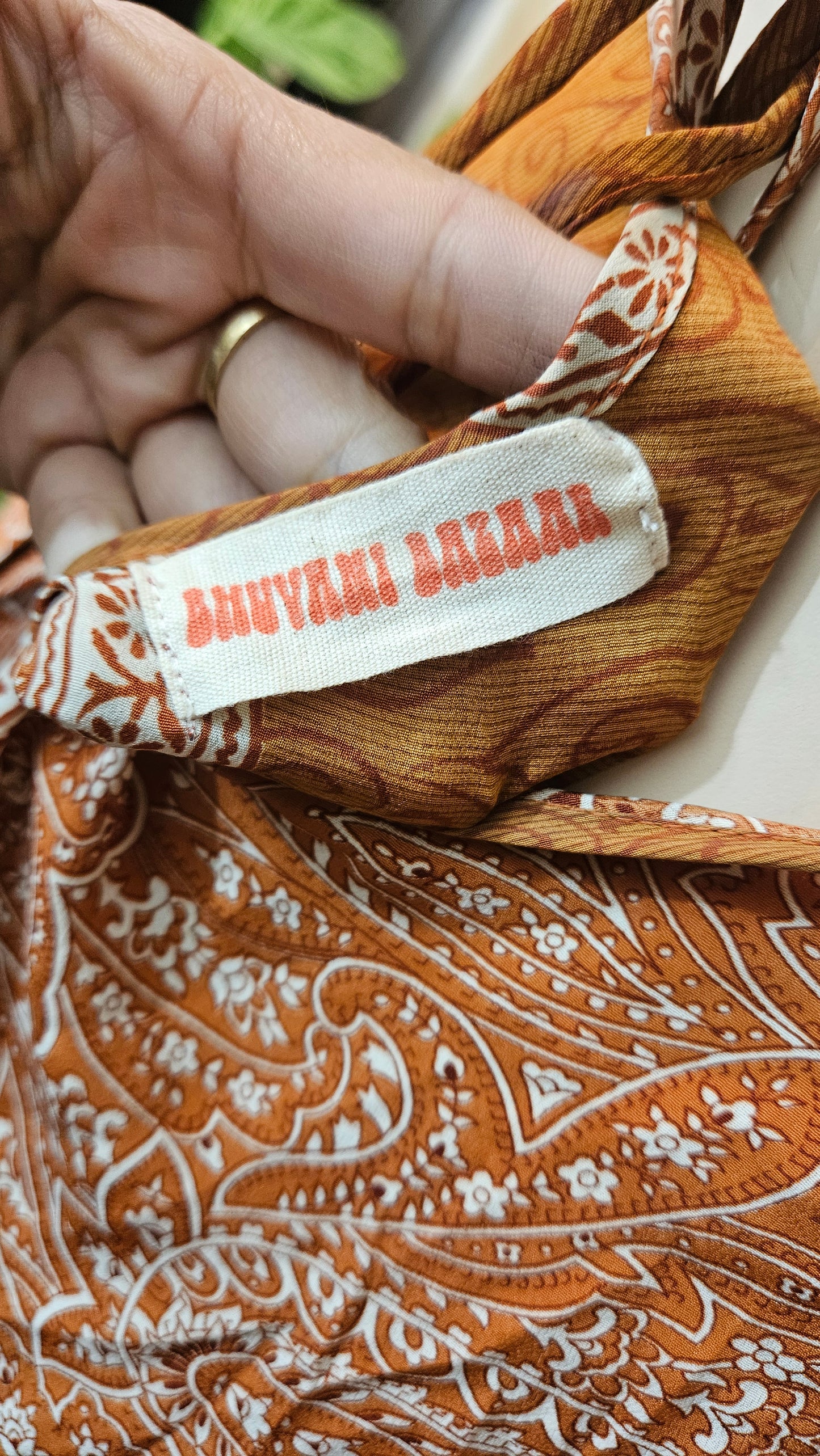 Bohemian Maxi Dress 100% rayon boho Dress - Bohemian dress Preloved Dress