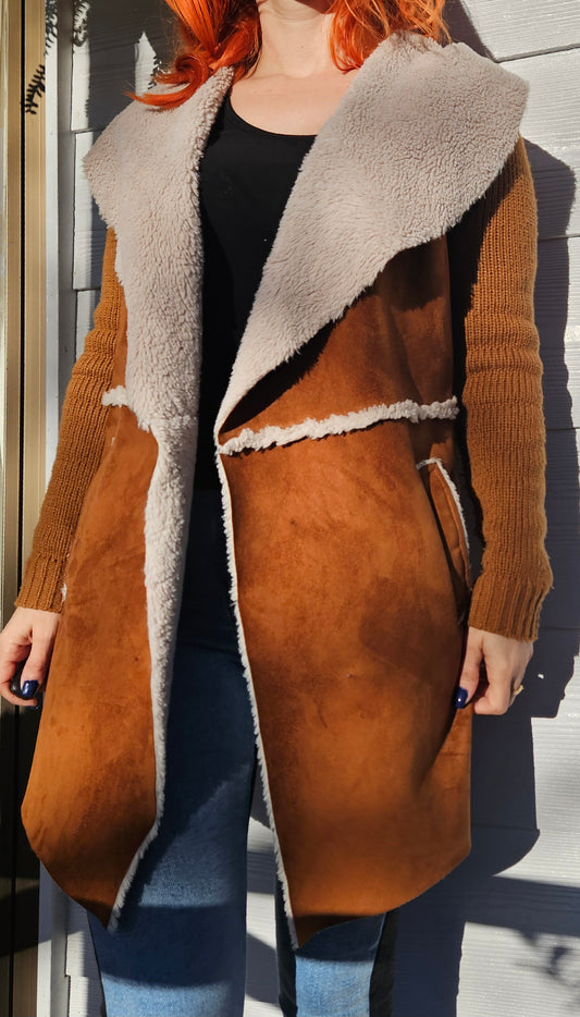 Stradivarius jacket, size S. Brown Coat