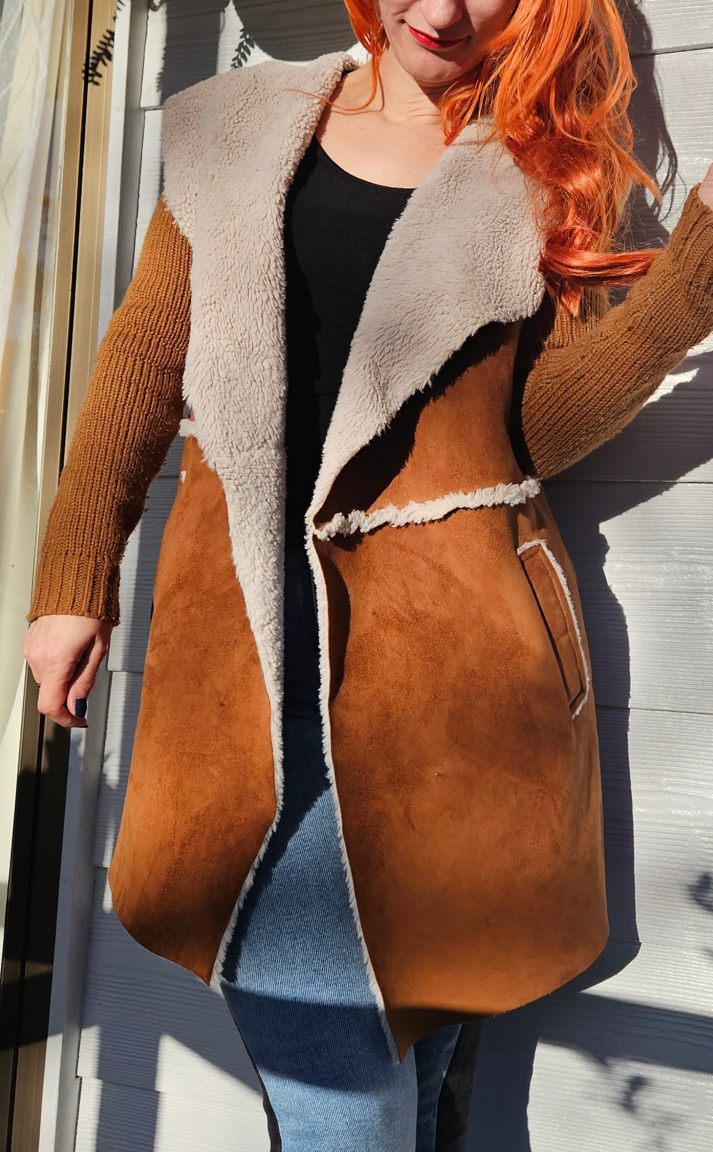 Stradivarius jacket, size S. Brown Coat