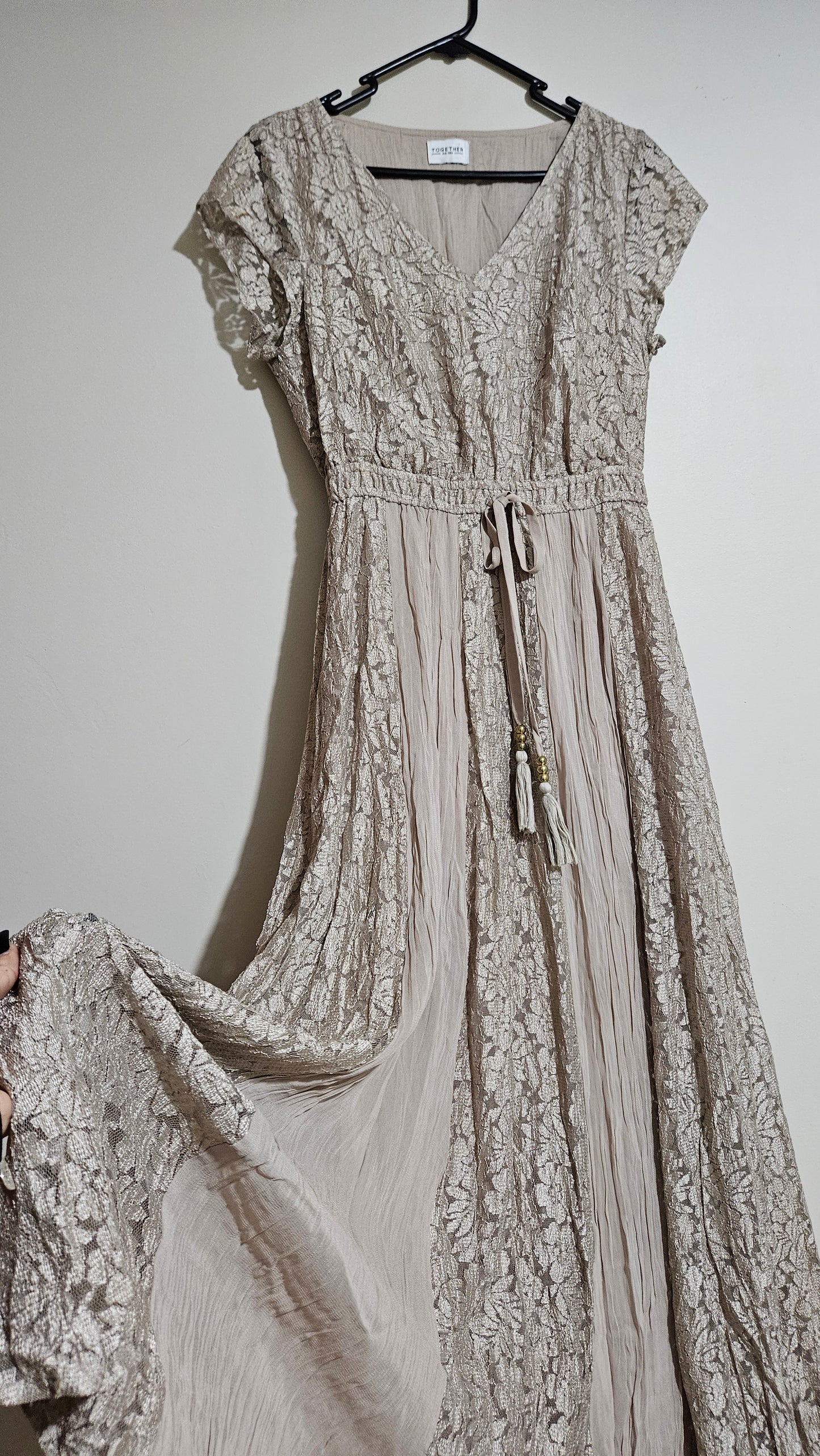 Lace Bohemian Lace Maxi Dress Size 38/10uk