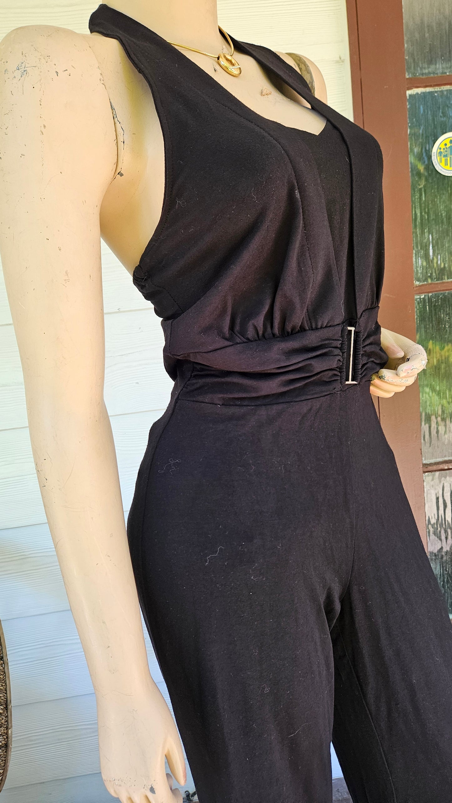Wide leg Black Jumpsuit - Preloved Jumpsuit