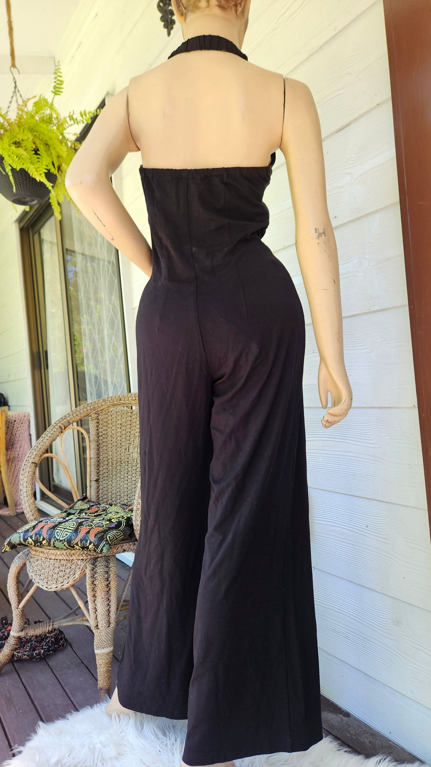Wide leg Black Jumpsuit - Preloved Jumpsuit