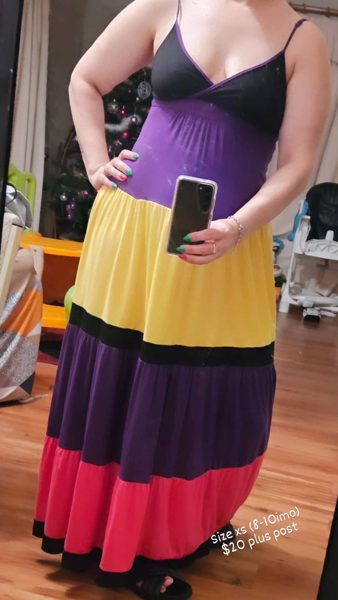 colorful maxi dress Size XS