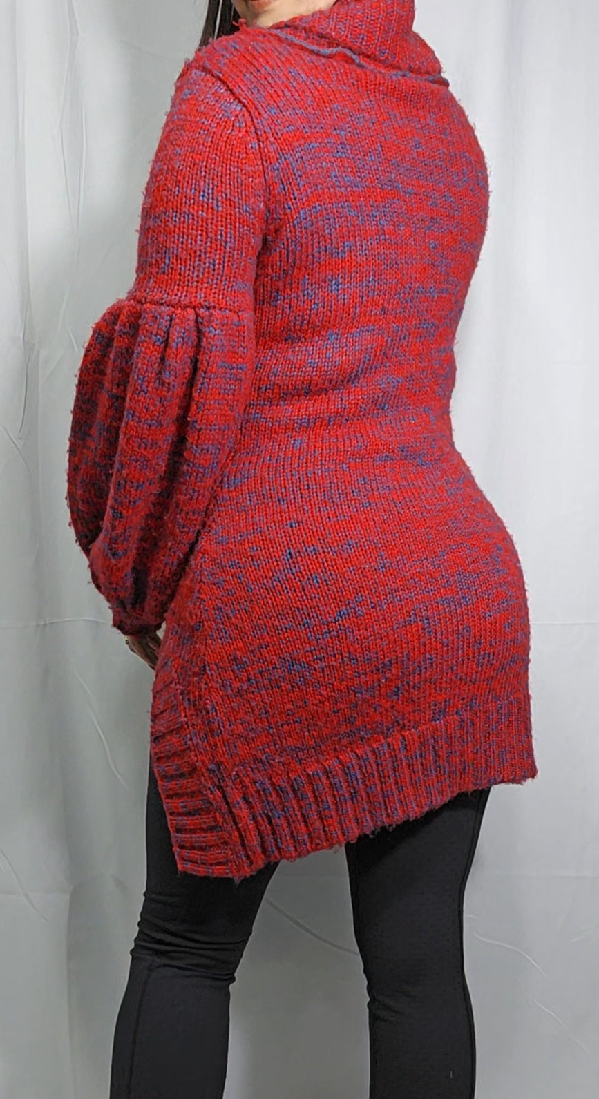 Stunning Red Knit Cardigan - Preloved Cardi Coat