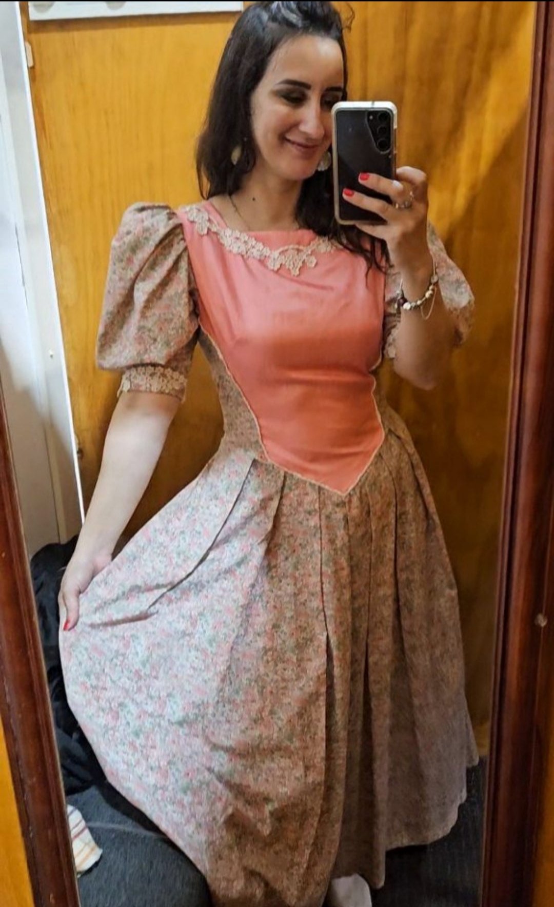 Vintage floral Dress - princess dress - Second hand find!