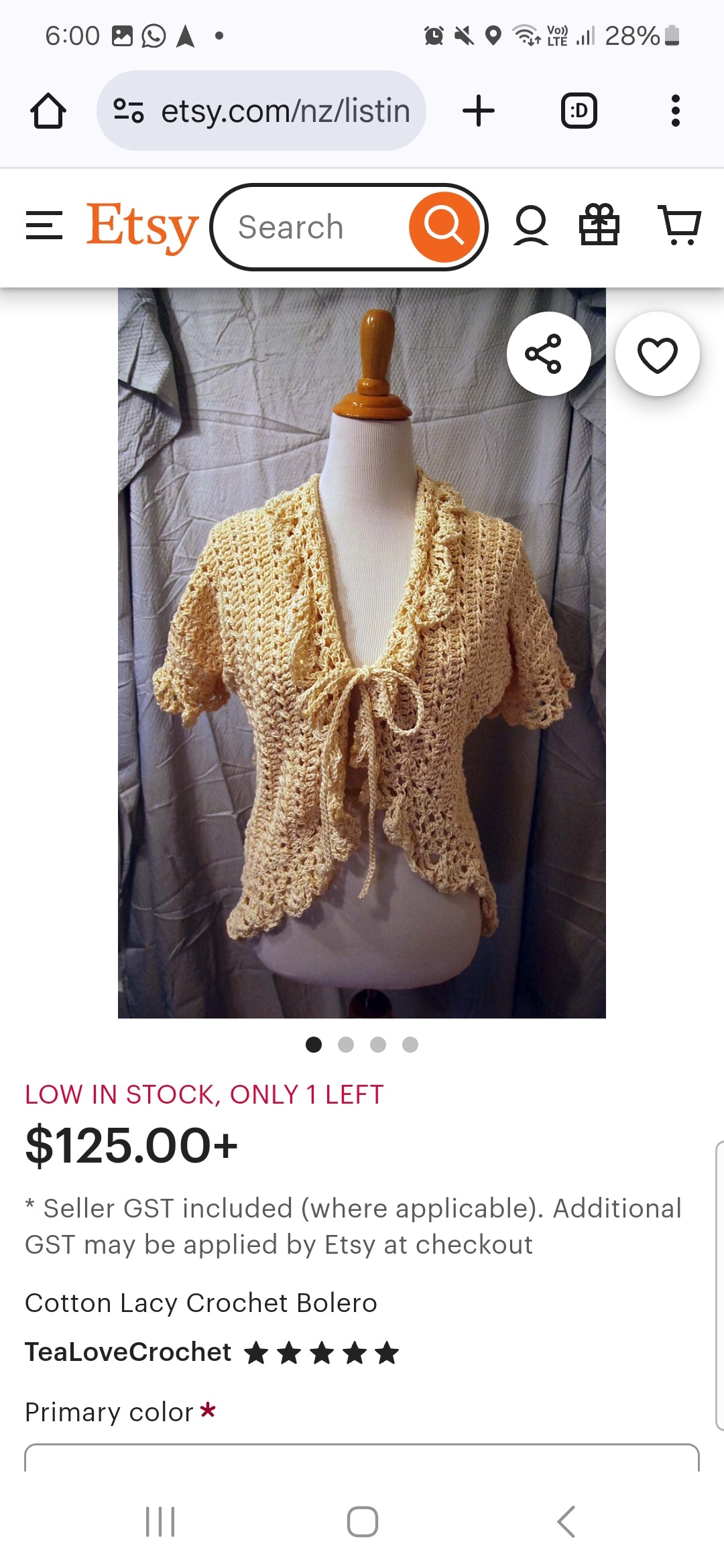 Crochet short sleeve Top - Cardigan bohemian Coat - Lace coat bolero