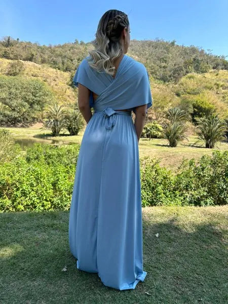 Babysbreaths Sky Blue convertible Infinity bridesmaid Dress. Cutest ever!