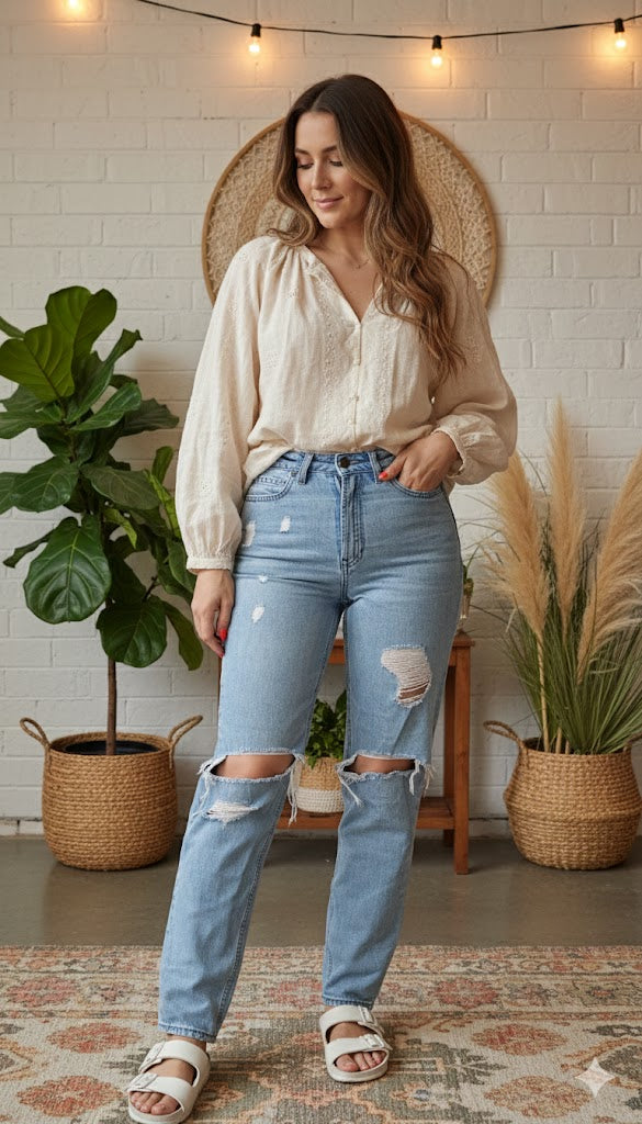 Lee Soho Denim High Tapered Pants - Second Hand Lee jeans