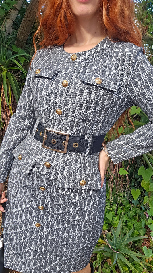 Lovely Christian Dior Dress. Good preloved condition Size Medium grey color available online or purchasing in person in Auckland 