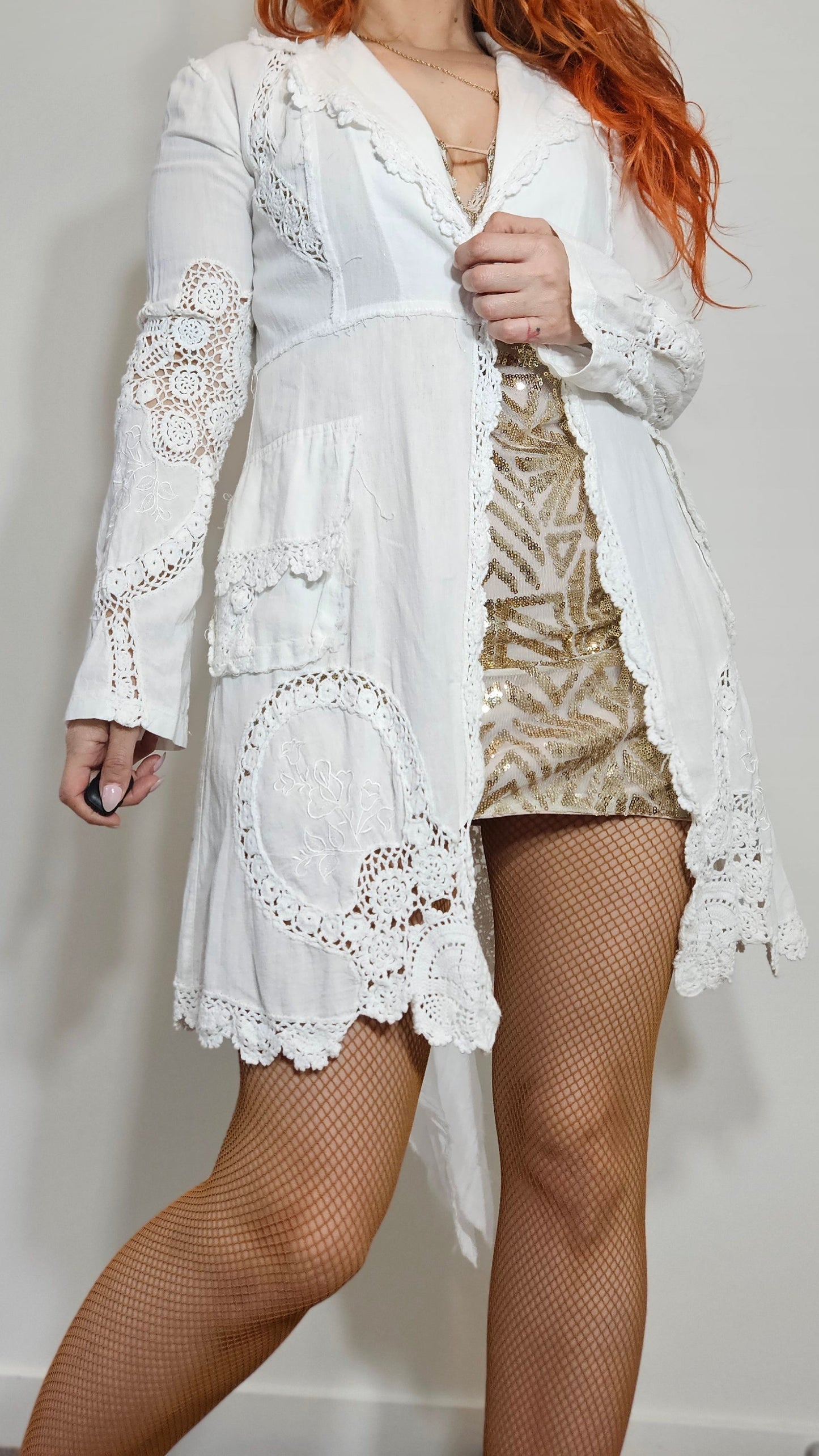 Unique Romantic Victorian-Inspired Crochet Jacket