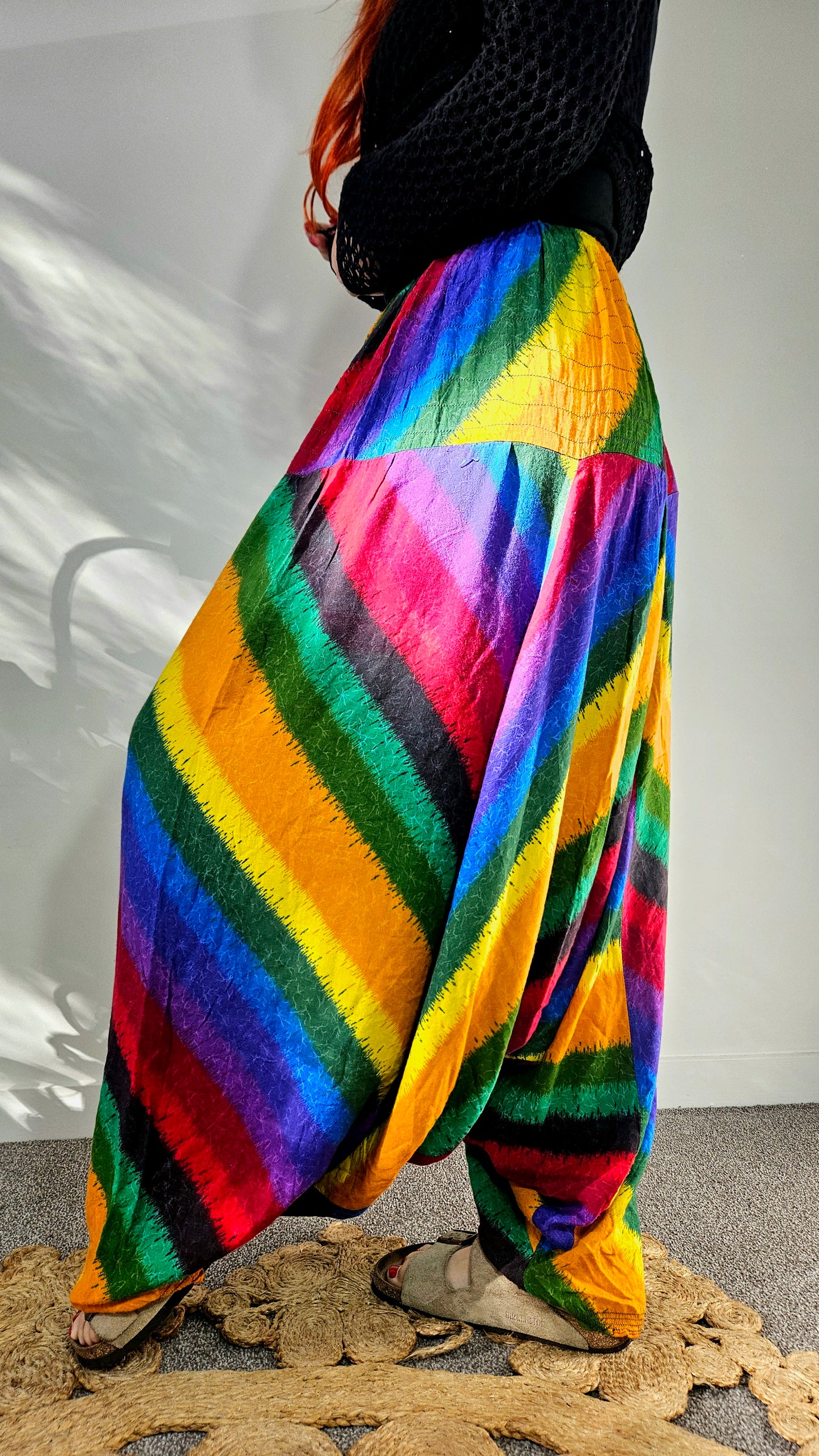 Bohemian Colorful Unisex Shalwar Summer Tracksuit Pants! baggy Fit (Copy)