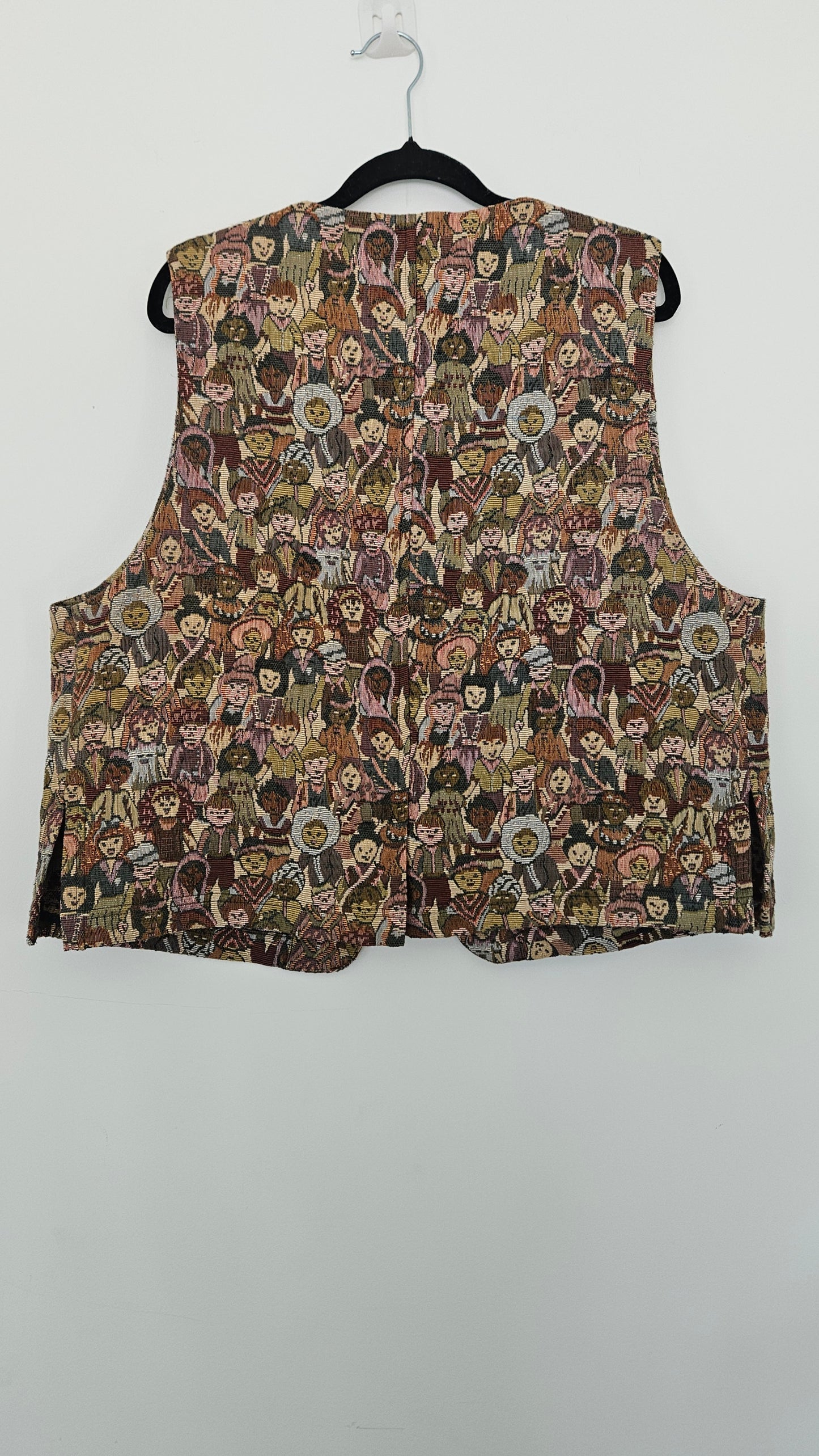 Vintage 90s Tapestry Vest - Classified Country Clothes Made in NZ - Size 16